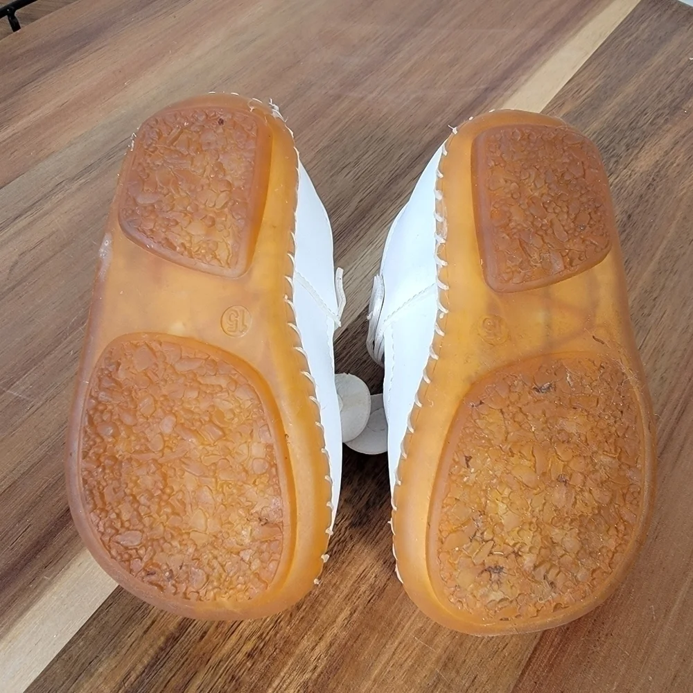 Mai Do Duo white Bunny Rabbit Baby Shoes First Walker Non Slip Size 15 / 7-8 mo.